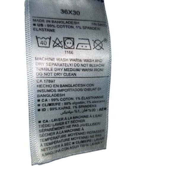 Old Navy Men's Jeans Denim 36×30 Skinny Dark Wash Blue Skinny - Picture 4 of 4